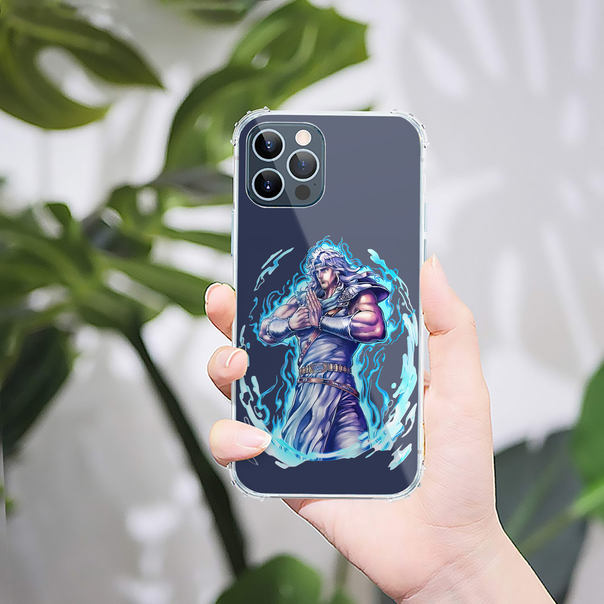 （画像用） 北斗の拳 Fist of the North Star 【iPhone 12シリーズ対応】透明スマホケース（クリアソフトケース）
